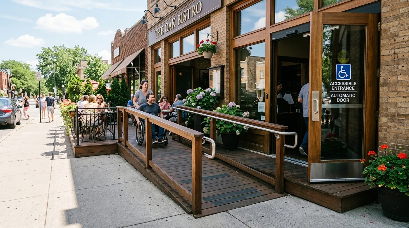 Accessibilité PMR d’un restaurant : obligations ERP, dérogations et registre public d’accessibilité