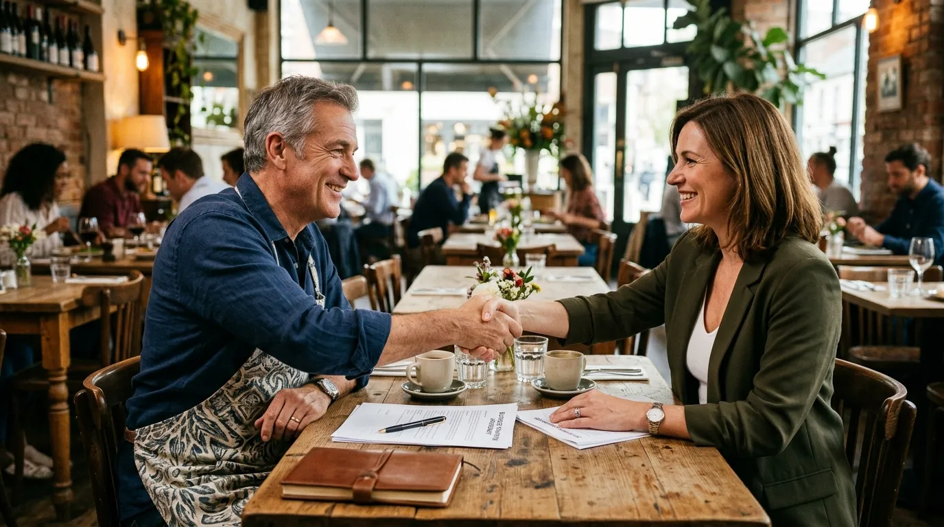 Crédit vendeur dans la cession d'un restaurant : fonctionnement, garanties et fiscalité