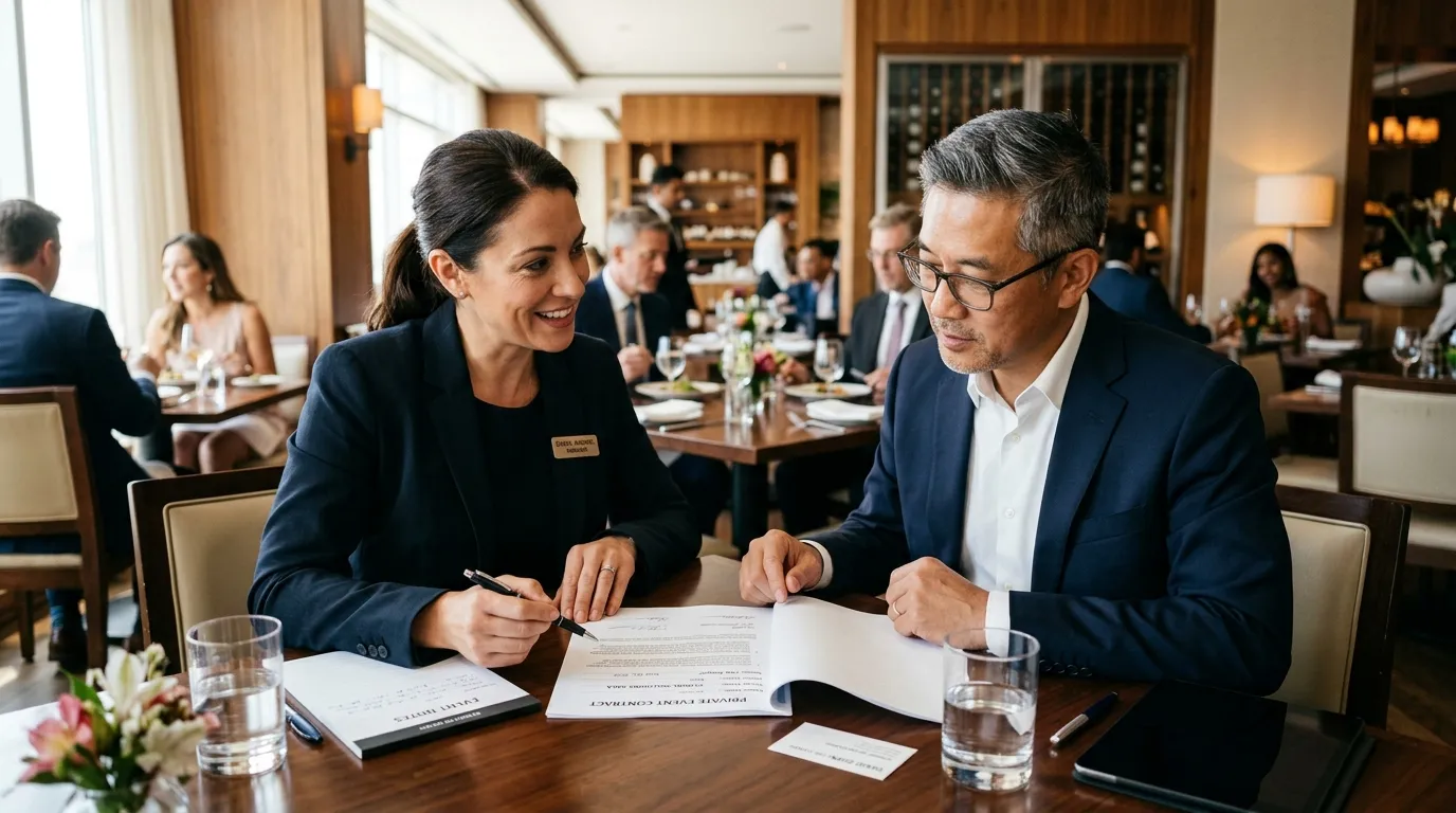 Privatisation et événementiel en restauration : devis, acompte, facturation B2B et suivi de marge