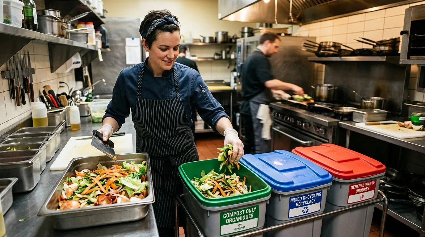 Tri des biodéchets en restauration : obligation, prestataires, coût et traitement comptable